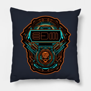 Skull Graphic Illustration Pillow