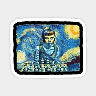 The Queen's Gambit Van Gogh Style Magnet