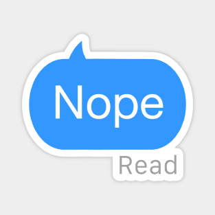 Nope Text Magnet