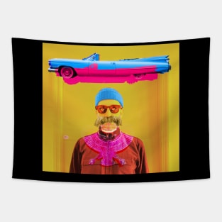 Cadillacs, Mustaches and Evil Eyes Tapestry