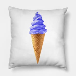 Indigo Ube Soft Serve Ice Cream Cone Pillow