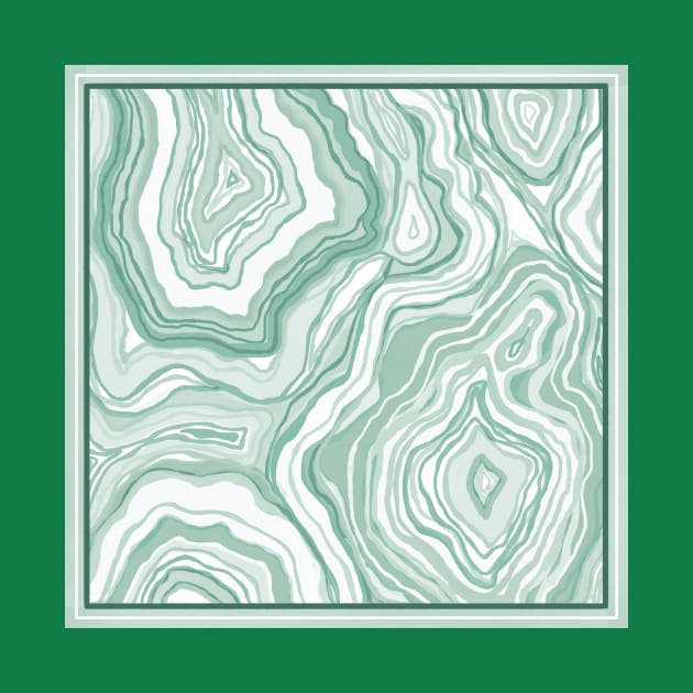 Sage Green Agate by Carolina Díaz