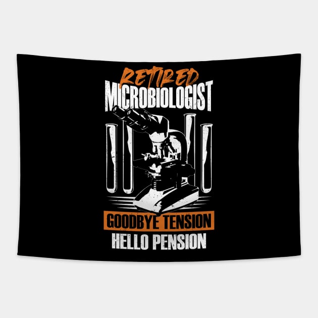 Microbiology Retired Microbiologist Gift Tapestry by Dolde08