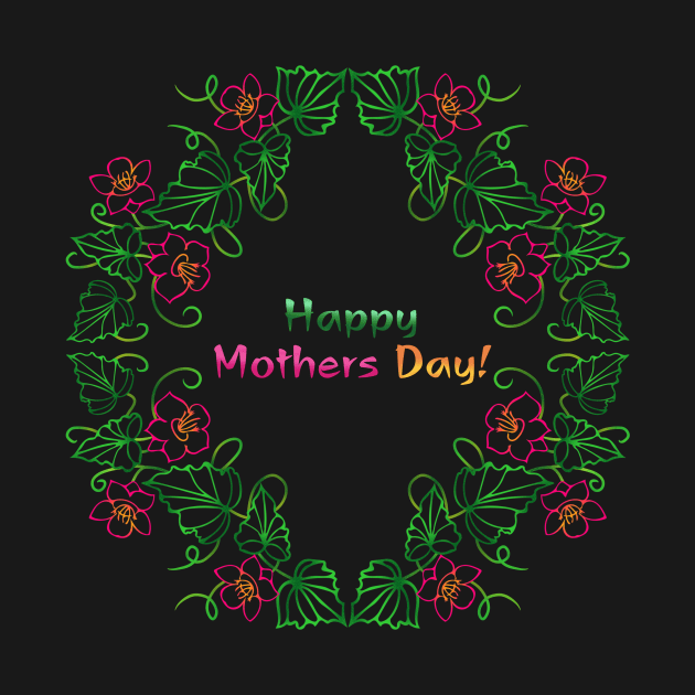Flowers composition pattern Happy mothers day by maryglu