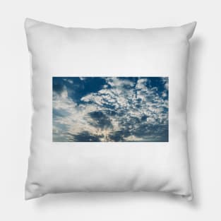 Cloudy Sunny Sky Pillow