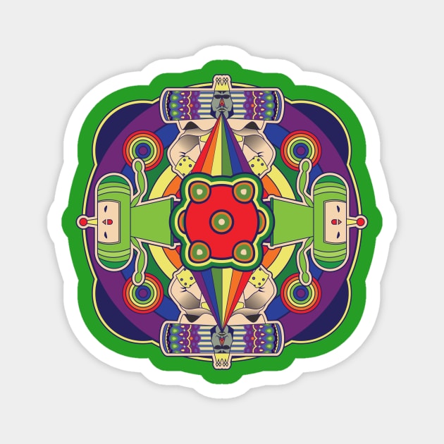 Katamari Mandala Magnet by Kay