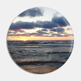 Sunset by the sea Pin