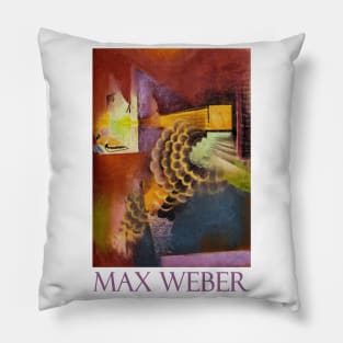 Slide Lecture at the Metropolitan Museum (1916) by Max Weber Pillow