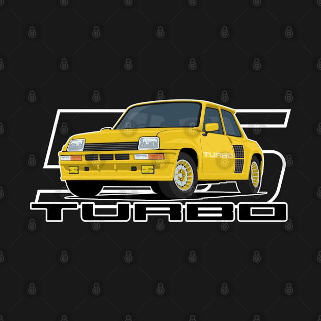 Car 5 Turbo 1980 v2 yellow by creative.z