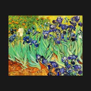 Vincent Van Gogh Purple Irises at St. Remy T-Shirt