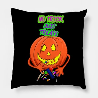 HALLOWEEN, NO TRICK JUST TREATS Pillow