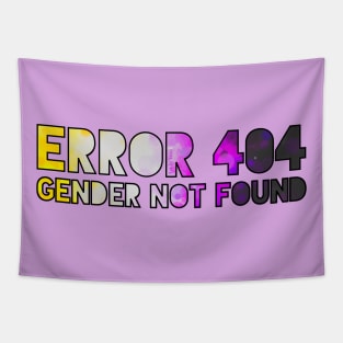 Error 404 - Gender Not Found Tapestry