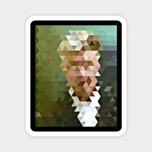 David Lynch Geometric Tribute Design Magnet