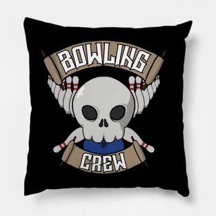 Bowling crew Jolly Roger pirate flag Pillow