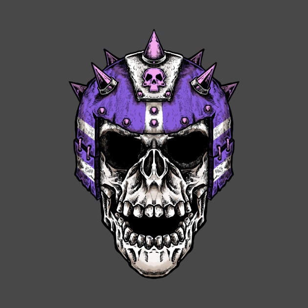 Fantasy Football Skeleton Purple 1 by Spevna