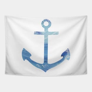 BLUE PAINT ANCHOR Tapestry