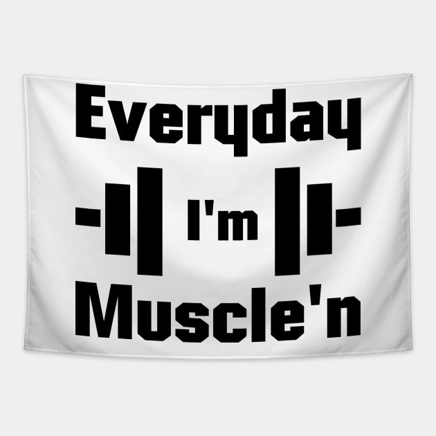 Muscle Inspiration Motivation For Men Women Tapestry by macshoptee