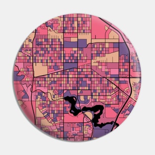 Regina Map Pattern in Purple & Pink Pin