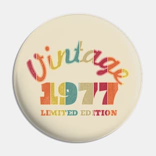 Vintage 1977 Limited Edition | Born In 1977 Pin