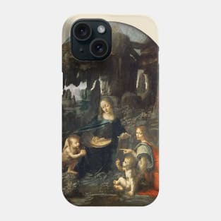 Virgin of the Rocks by Leonardo da Vinci Phone Case