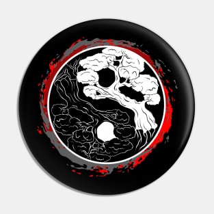 Yin Yang Bonsai Tree Pin