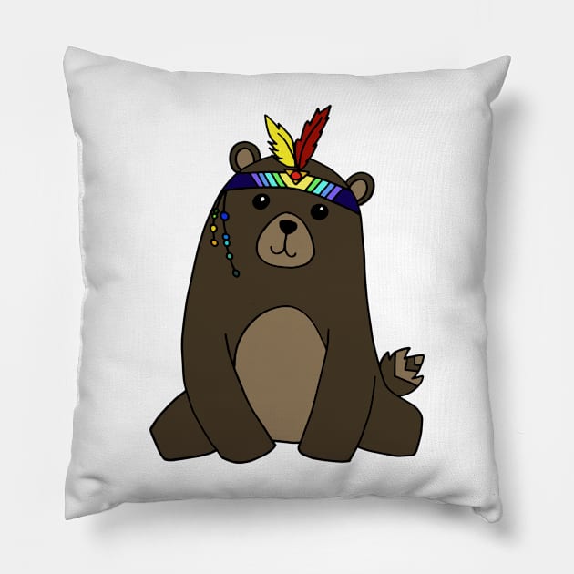 bear Pillow by wildmagnolia