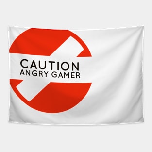 Caution angry gamer #1 Tapestry