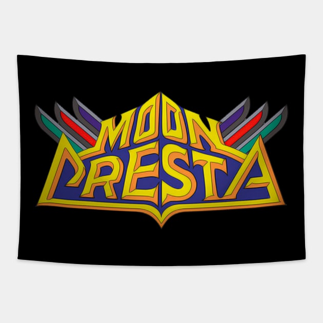 Mod.2 Arcade Moon Cresta Space Invaders Video Game Tapestry by parashop