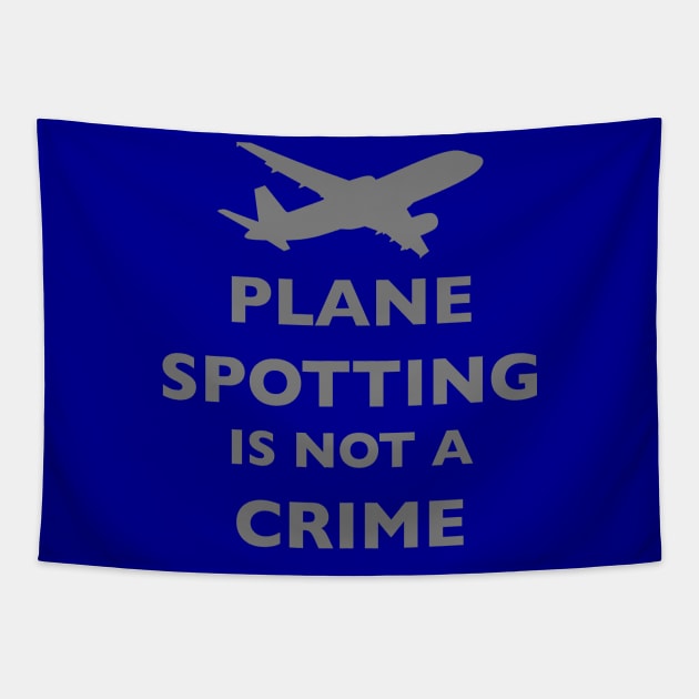 Plane Spotting Is Not A Crim Tapestry by NYCAviation