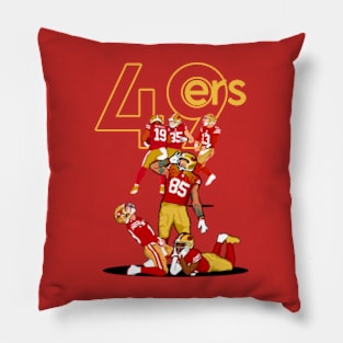 San Francisco 49ers : George kittle x Deebo Samuel x Brock Purdy Pillow