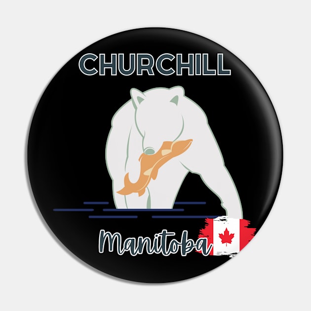 Churchill Manitoba Pin by DW Arts Design