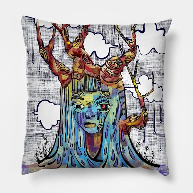 Mother Aya Pillow by RainingInside