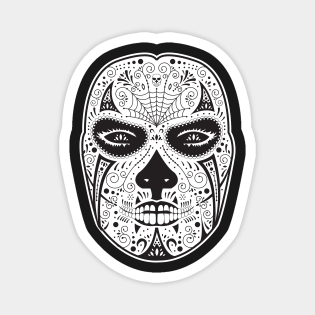 Day of the dead mask Magnet by Paint