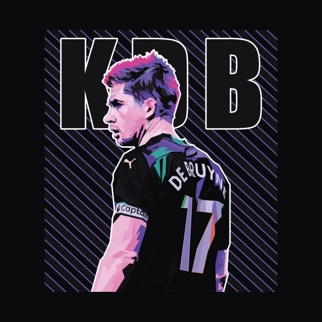 Kevin De Bruyne In Wpap Pop Art Style by Hanafi