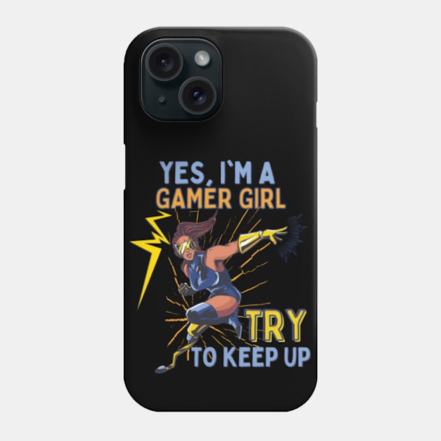 Gamer Girl Fighter Phone Case by Happy Hour Vibe