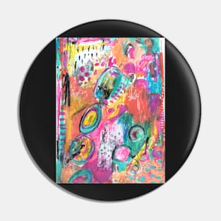 Orange abstract Pin