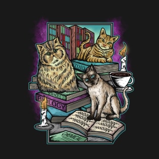 Cats, Books and Coffee T-Shirt