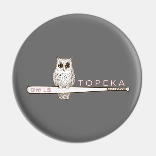 Defunct Topeka Owls Minor League Baseball 1952 Pin