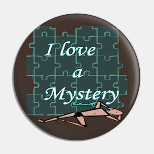 I love a Mystery Green Puzzle Pin