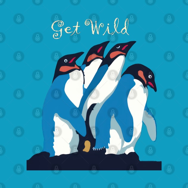 Penguins: Get Wild by TooplesArt