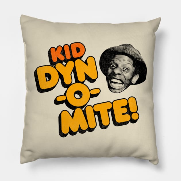 Kid Dyn-O-Mite Pillow by darklordpug