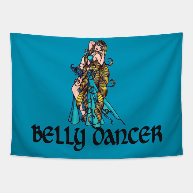 Belly Dancer Tapestry by bubbsnugg