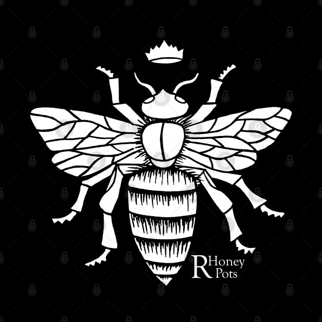 Queen Bee in White by R Honey Pots