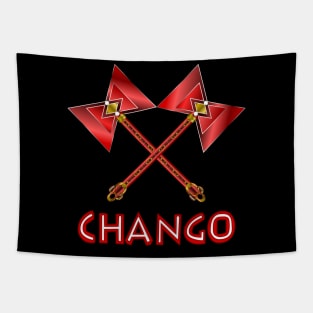 Chango Monogram w Dual Thunder Axe Tapestry