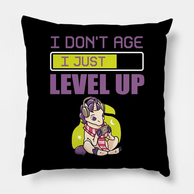 I Just Level Up Pillow by My Tribe Apparel
