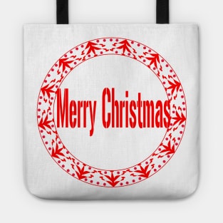 Merry and Bright Wreath Tote