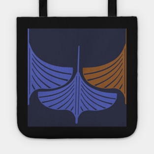 Viking Longship Blue Tote