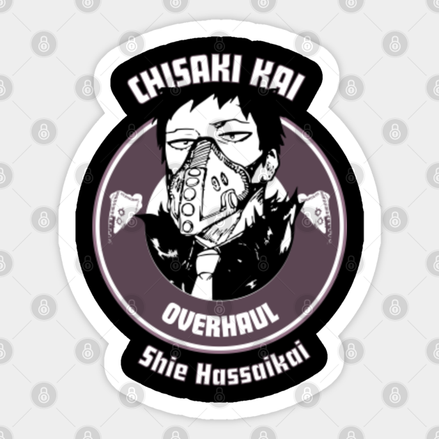 Chisaki Kai Overhaul My Hero Academia My Hero Academia Sticker Teepublic