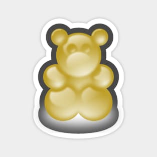 Gold gummy bear Magnet