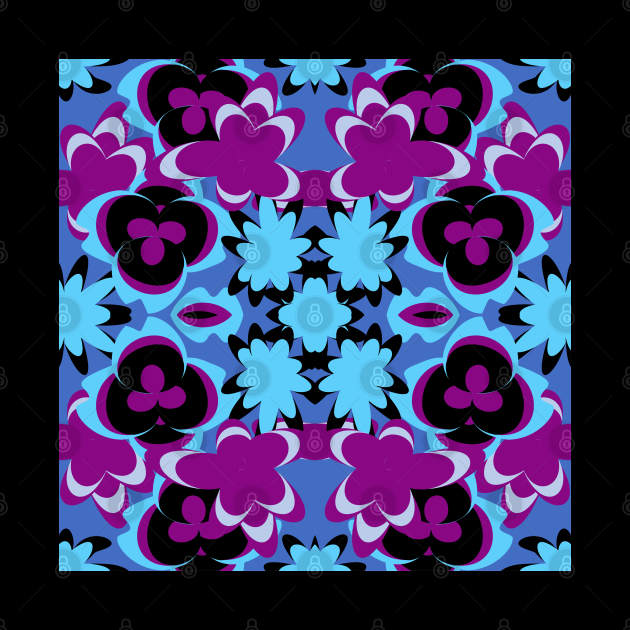 abstract seamless floral pattern exotic shapes by Eskimos